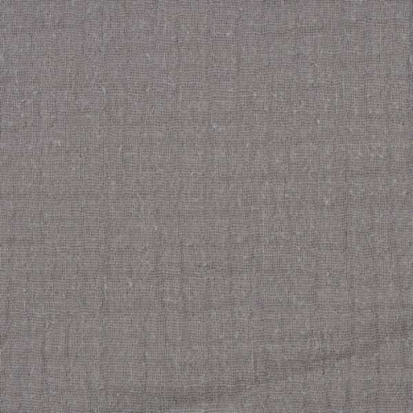 Musselin - Double Gauze -  Jenke Uni Grau by Swafing